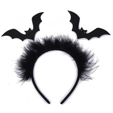 Halloween Bat Headband Black Bat Wings Hair Bands Cute Bats Headpiece Hair Acces