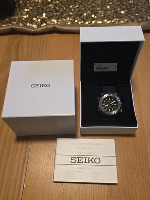 Seiko Prospex V157-0DD0 Street Series Solar Tuna Grey Diver Men's Watch 