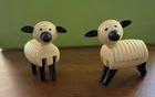 Vintage 1970's Fisher Price Little People #915 Farm HEX SCREW SHEEP (Lot of 2)