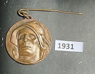 MEDAGLIA MILITARE ALPINI ANA ADUNATA GENOVA 1931 VENTENNIO MILIZIA PNF MVSN
