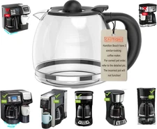 12-Cup Flexbrew Coffee Pot Replacement Compatible with Hamilton Beach 49902,4990