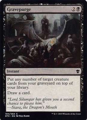 Gravepurge DTK 104 Normal English NM - MTG