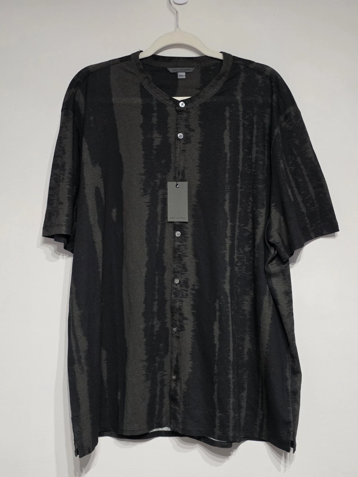 NWT John Varvatos Linen Blend Button Up Shirt XXL Short Sleeve Abstract Stripe
Opens in a new window