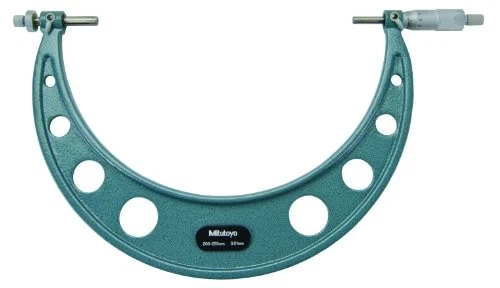 Mitutoyo 124-181 Gear Tooth Micrometer  Ratchet Stop  200-225mm Range  0.01mm