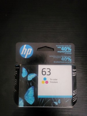 HP 63 Tri-Color Original Ink Cartridge OEM Genuine