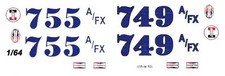 Mickey Thompson's 1963 Tempest 1/64th HO Scale Slot Car Waterslide Decals