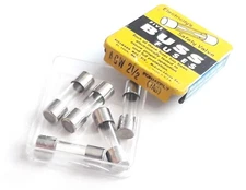 LOT OF 5 AGW-2-1/2 AGW2-1/2 BUSS BUSSMANN FUSES