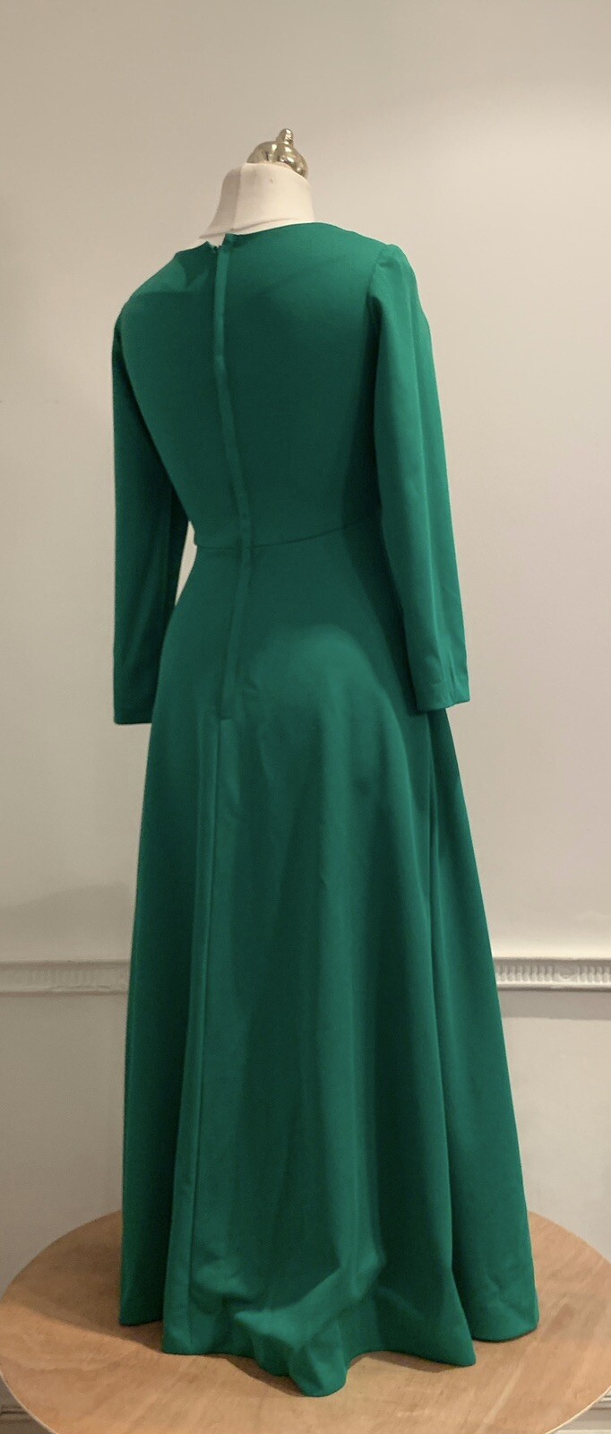 1960s Green Satin Dress by Modern Couture | XS/S