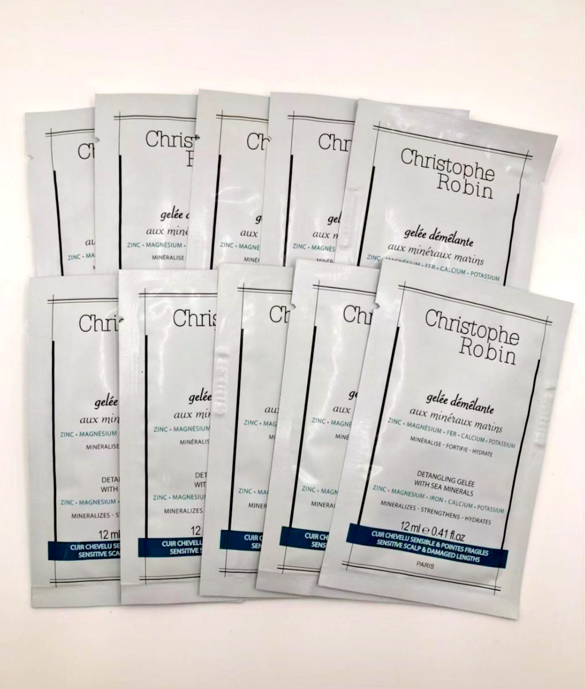 Christophe Robin Detangling Gelee with Sea Minerals 12ml each x 15 pcs *NEW*