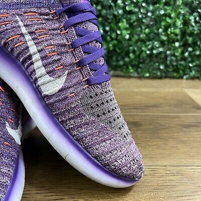 Nike Free RN Flyknit Grand Purple Running Sneakers Shoes Nike Free RN Flyknit Grand Purple Running Sneakers Shoes