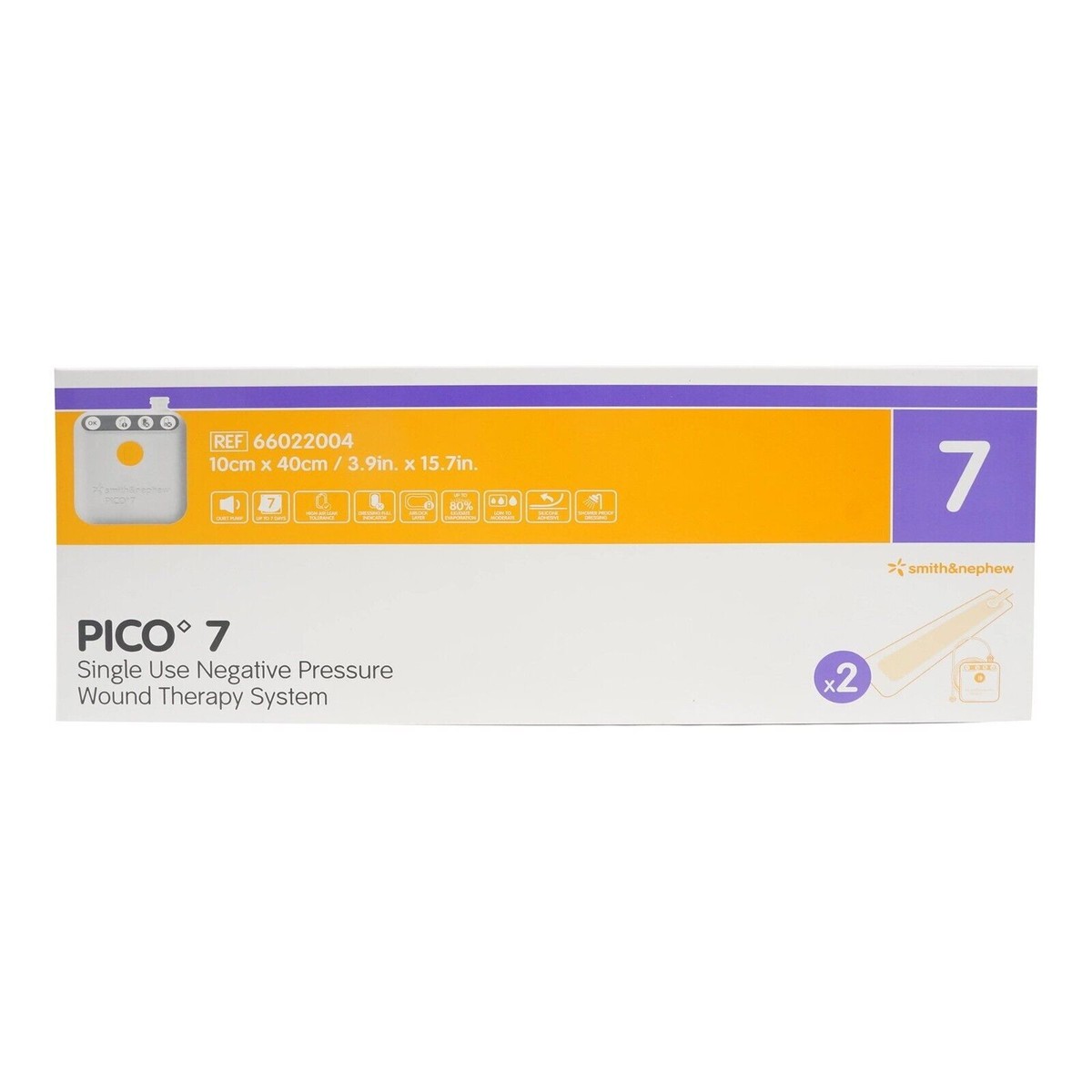 1-Box* Smith & Nephew Pico 7 Wound Therapy 3.9