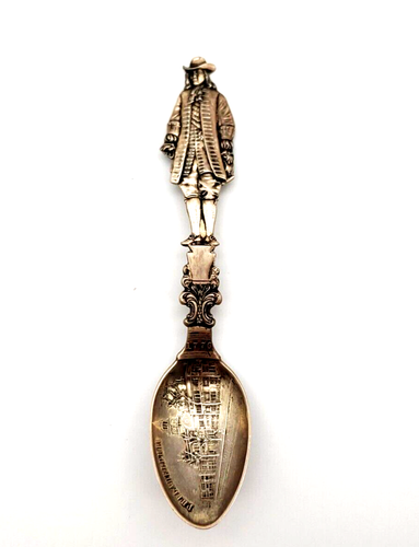 Vtg Alvin Mfg. Co. Philadelphia William Penn Sterling Silver Souvenir Spoon