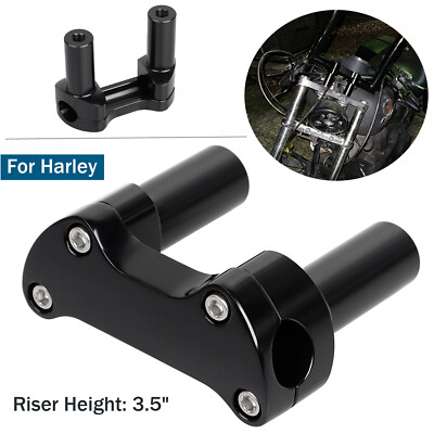 3 1/2'' Riser 1'' Top Cover Handlebar Clamp For Harley Dyna Super Glide Street Bob