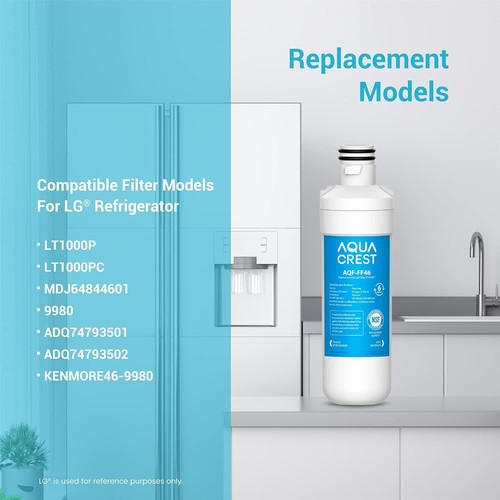 Aqua Crest AQF-FF46 Filtro acqua - Sigillato *NUOVO* per elettrodomestici LG SPEDIZIONE GRATUITA VELOCE - Foto 2 di 6