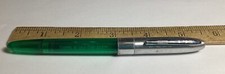 VINTAGE WEAREVER GREEN AND SILVERTONE FOUNTAIN PEN MADE IN USA