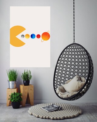 3D Planet Gelb 846NA Wandaufkleber Tapeten Wandbild Boris Draschoff Fay