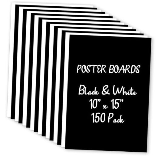 150 Packs Poster Board Bulk Poster Paper 15''x 10