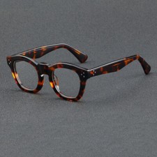 Acetate Frame Round Retro Eyeglasses For Men Women Clear Lens Glasses Frames New
