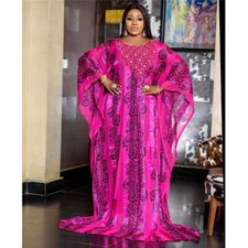 African Dashiki Caftan Women Oversize Maxi Dress Dubai Abaya Kaftan Evening Gown