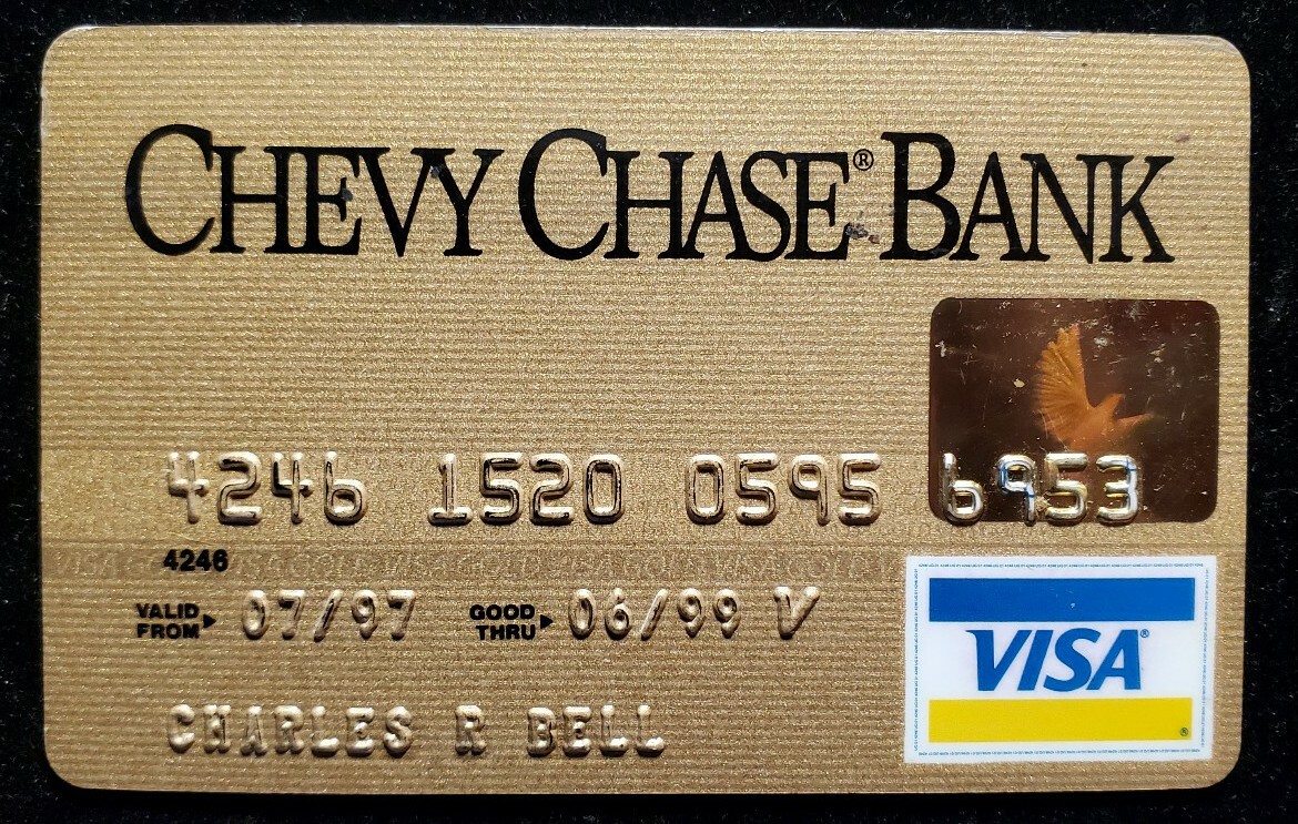 Chevy Chase Gold Visa Credit Card exp 1999 cc1381 | eBay
