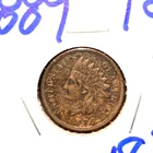 1889 indian head cent XF detail