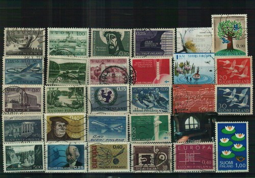Finnland - Briefmarken aus verschiedenen Jahren - 1 Steckkarte