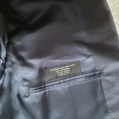 Jos. A. Bank Anzug Sakko Blazer Gr. 46 L dunkelblau 100% Wolle - Bild 6 von 6