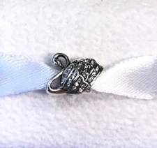 Pandora Majestic Swan, Clear CZ, Charm #791732CZ +FREE Pandora Gift Box + Tag