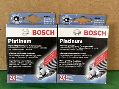 2 packs of 4 Bosch 6701  Platinum Spark Plugs = 8 Spark Plugs