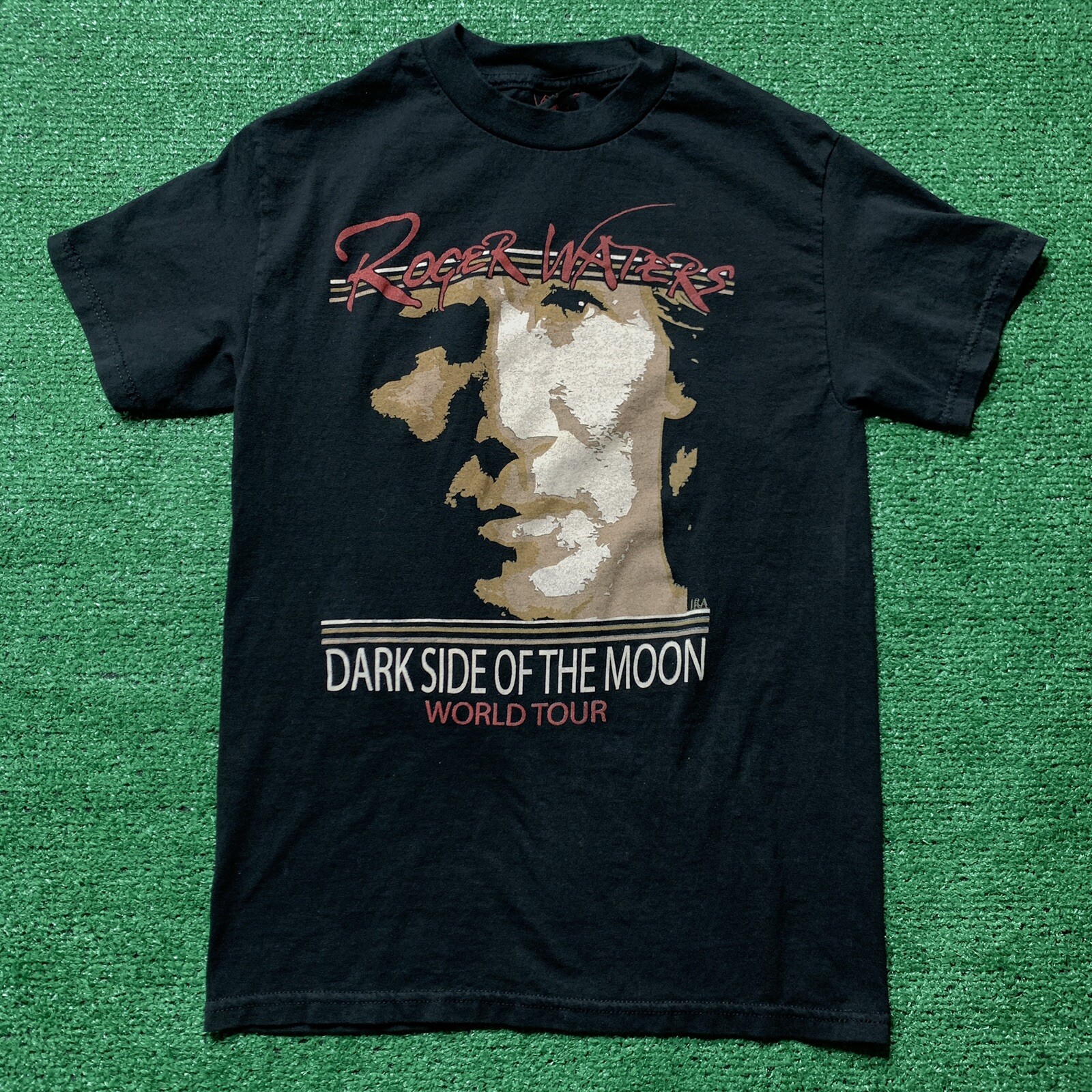 T-shirt Vintage Pink Floyd Roger Waters - Tour Dark Side Of The Moon 2007 - Taille 2XL Noir
