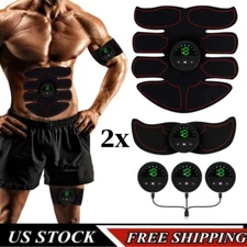 NEW EMS Abdominal Muscle Core Toning Trainer ABS Stimulator Toner Bnder Gym Belt