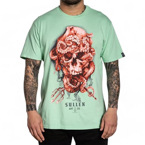 Men's Sullen Art Collective Neptune Neptunian Skull Premium Tee T-Shirt S-4XL