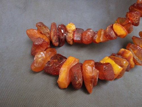 Huge Natural Raw Amber Baltic Butterscotch Honey Amber necklace 116 Grams. - Picture 5 of 12