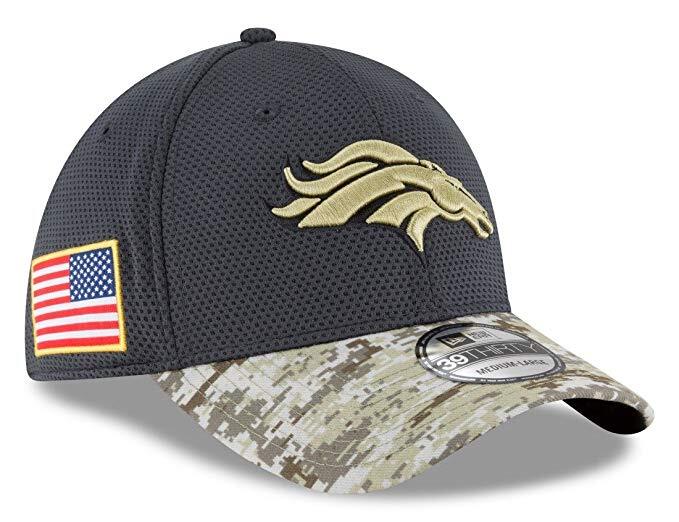Denver Broncos Gorra Salute To Service NFL Authentic NWT Denver