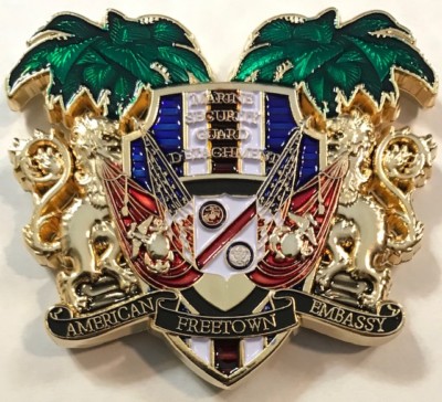 MSG Det Marine Security Guard Detachment Freetown, Sierra Leone Challenge Coin