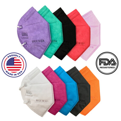 5 Pack! 5 Layer Protection M95i Face Mask MADE IN USA Filtration 99% 