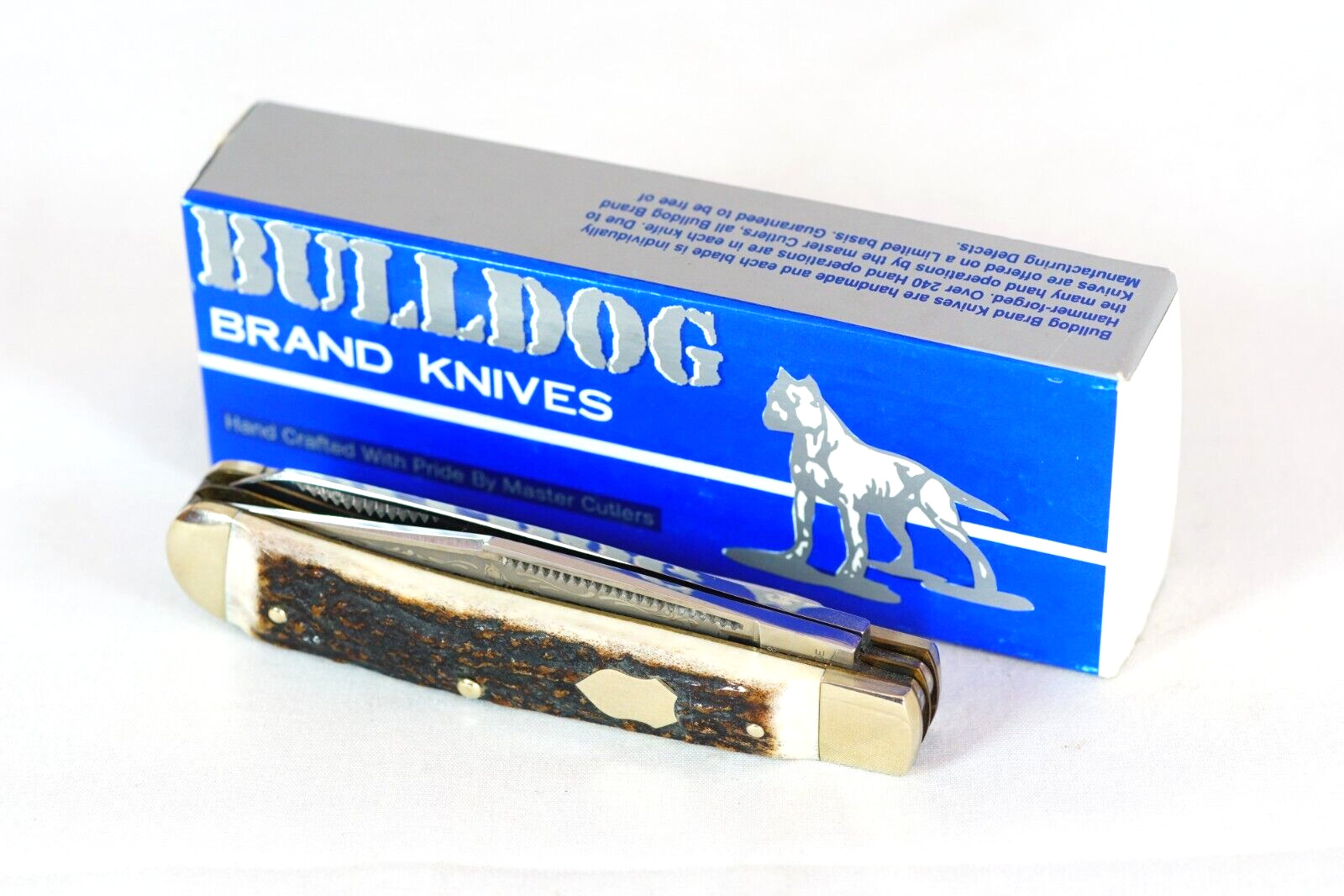 Bulldog Brand Solingen Germany 1999 Shield Stag Pocket Knife