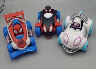 Spidey and His Amazing Friends Webbed Wheelies Spiderman Pull Back Car Marvel 3