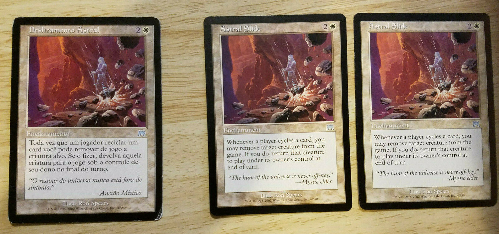MTG ASTRAL SLIDE FOIL ENGLISH EXC - FRANA ASTRALE - ONS - MAGIC