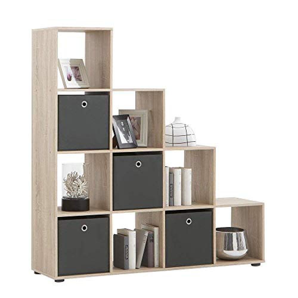 (TG. 139x33x144 h cm) FMD Möbel Capri G3 Libreria, 139x33x144 h cm, Rovere, Nob