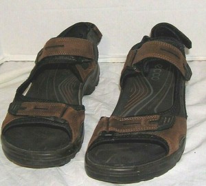 ecco sandals mens brown