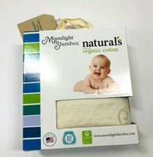 Moonlight Slumber Natural organic Cotton Standard Crib Sheet Safe Sleep Material