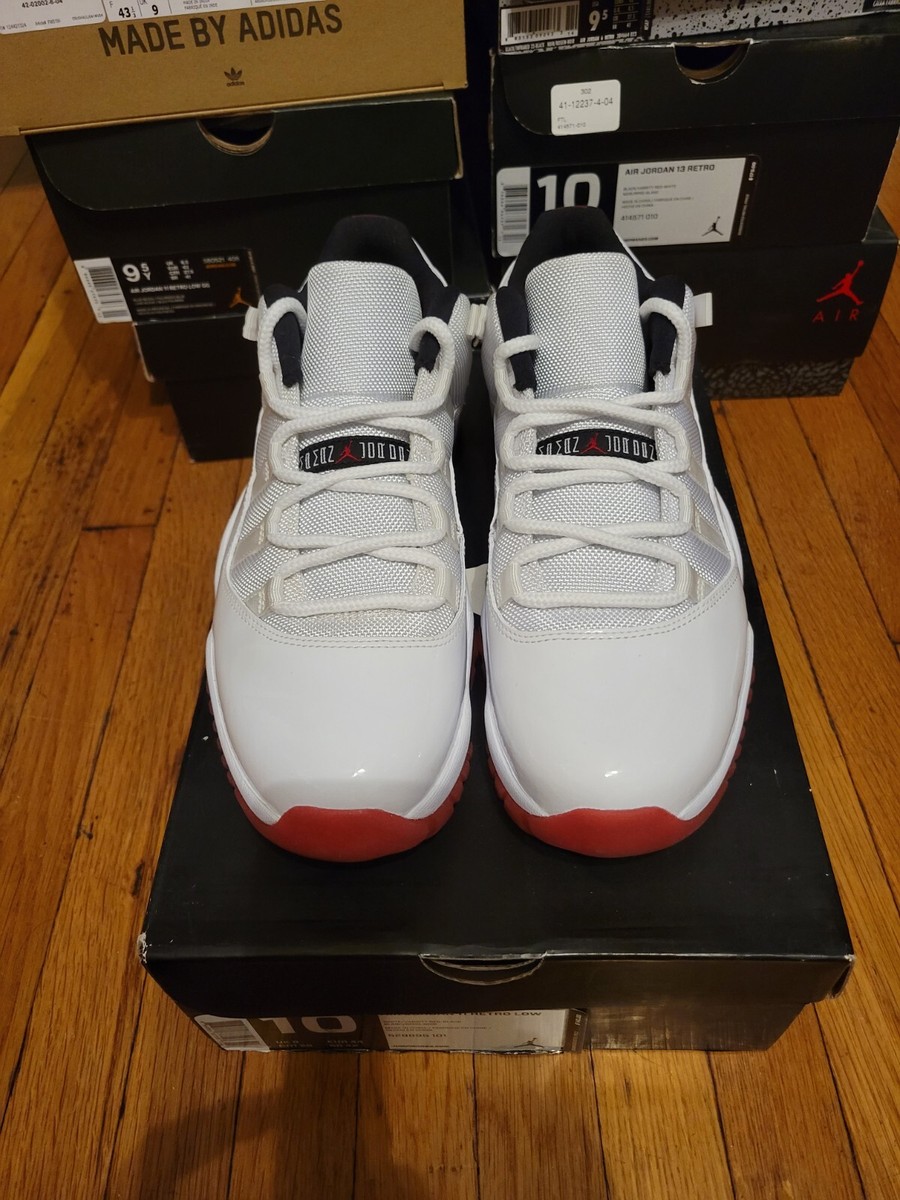 Jordan 11 Retro Low White Cherry Red Bottom 2012 DS Size 10 *dam