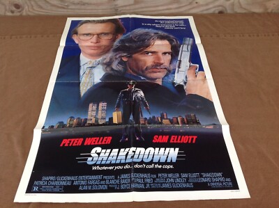 1988 Shakedown Original Movie House Full Sheet Poster 