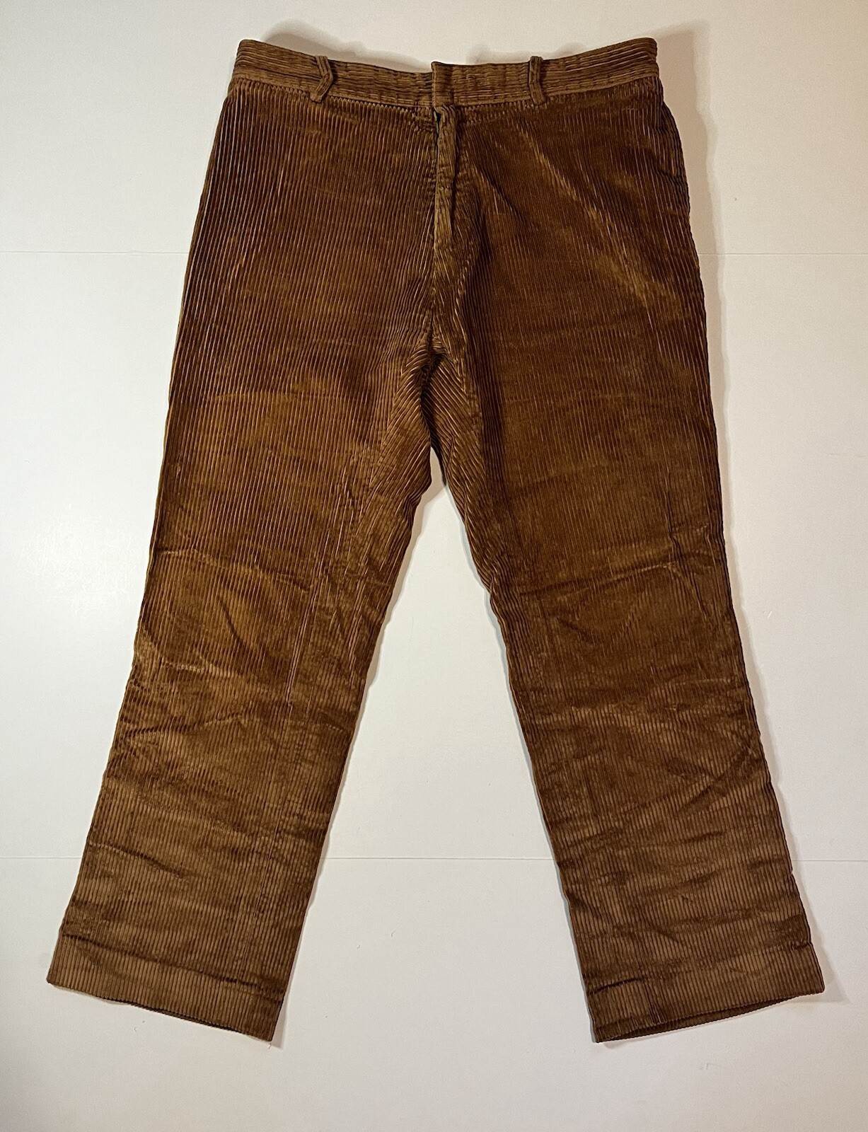 Pantaloni vintage Saint Laurent YSL velluto a coste marrone carmelo adatti taglia 30 gamba larga larghi larghi larghi larghi