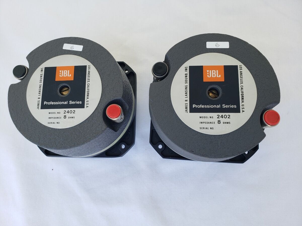 JBL 2402 Bullet Tweeters 8-0hms. Original & Working | eBay JBL 2402 Bullet Tweeters 8-0hms. Original & Working | eBay