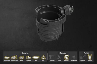 Fasten Cup Holder Getränke & Köderhalter Universalbehälter - Fasten Kit T-Bold