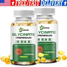 Magnesium Glycinate High Absorption,Improved Sleep,Stress & Anxiety Relief 2×120