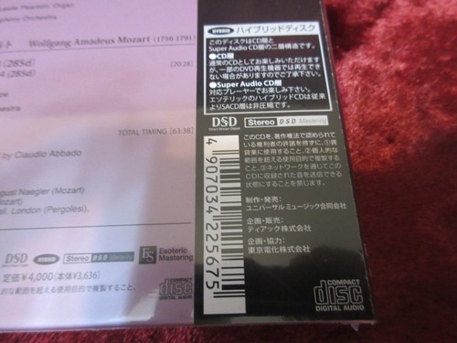 ESOTERIC SACD ESSG-90304 PERGOLESI Stabat Mater, etc. ABBADO F/S - Picture 9 of 12