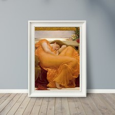 Flaming June by Frederic Leighton - Poster Print - Famous Painting Reproduction
